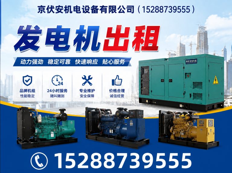 迪庆发电机出租展示图