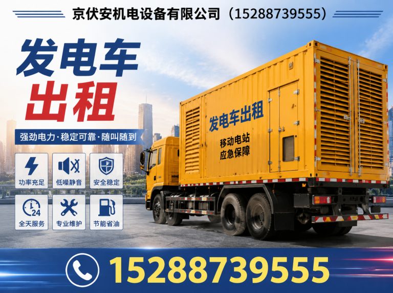 迪庆静音发电车租赁展示图