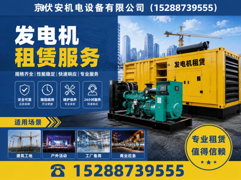 迪庆应急发电机出租展示图